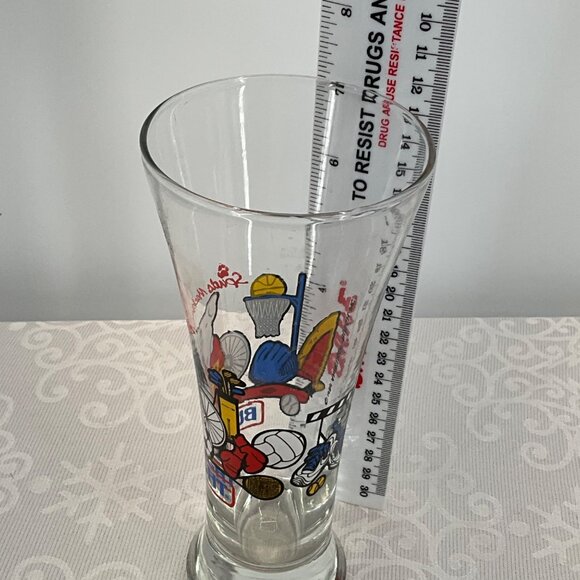 Bud Light 1996 Spuds Mackenzie USA Sports Glass - Picture 5 of 5
